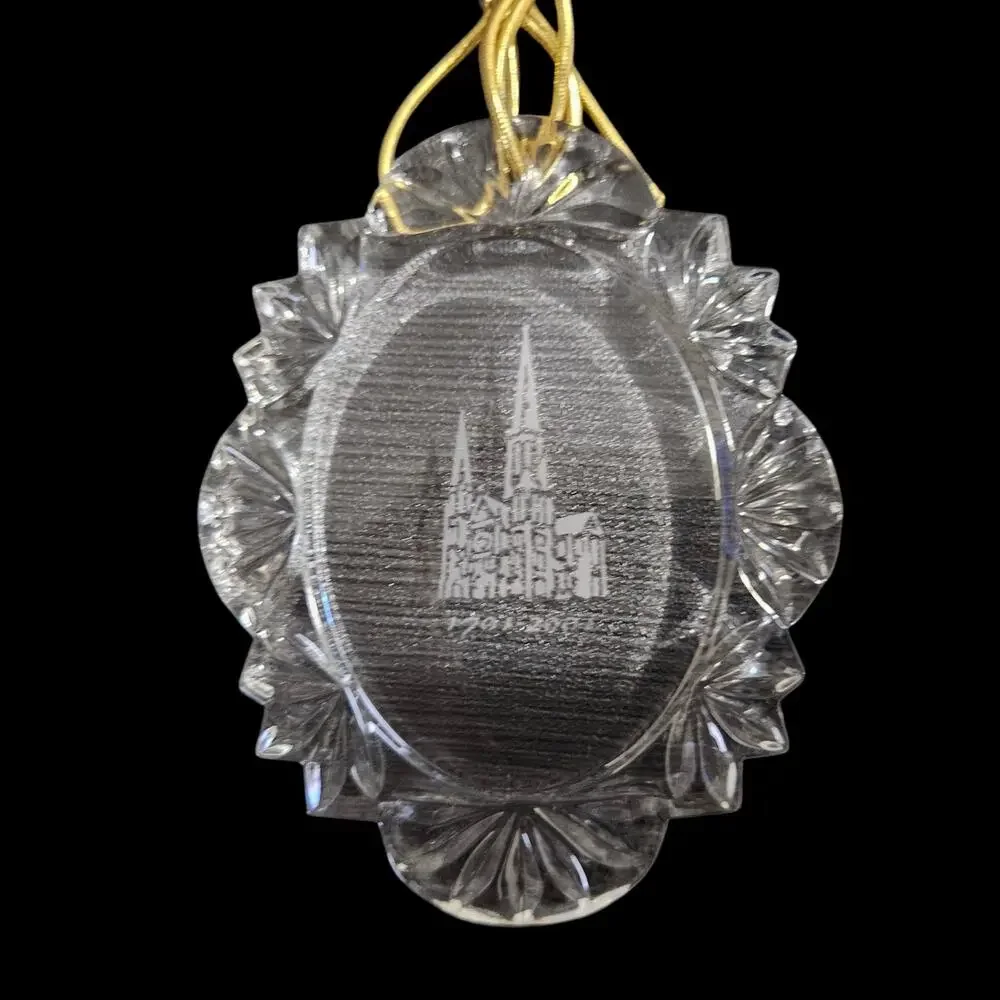 Vintage Millennium Cathedral Acrylic Christmas Ornament Lot of 5 1701-2001
